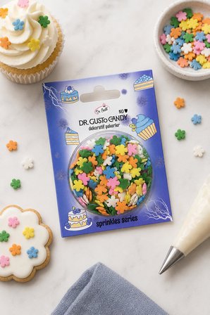 Dr. Gusto Karışık Renkli Papatya Pasta Süsleme Şekeri