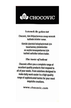 Chocovic Sütlü 2,5 kg Blok Kuvertür