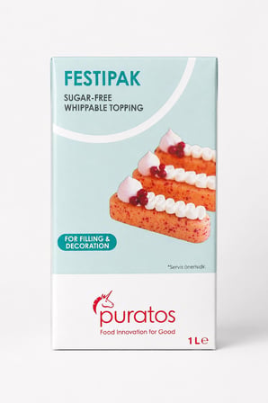 Puratos Festipak Şekersiz Bitkisel Sıvı Şanti 1 L