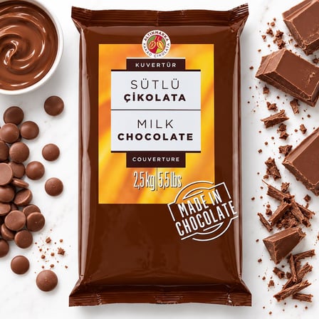 Altınmarka Sütlü Kuvertür Çikolata 2,5 Kg