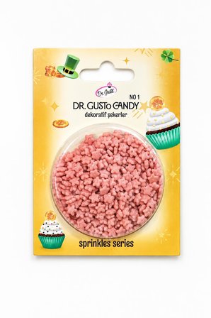 Dr. Gusto Star Yıldız Pembe Pasta Süsleme Şekeri