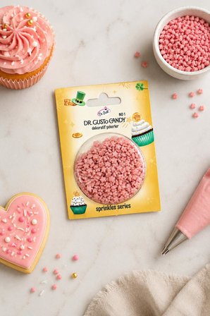 Dr. Gusto Star Yıldız Pembe Pasta Süsleme Şekeri