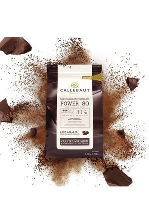 Callebaut Power80 Yoğun Bitter Damla Çikolata 2.5 Kg %80 Kakao