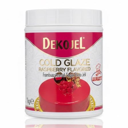 Ovalette DekoJel Frambuazlı Soğuk Jöle 1 Kg Pasta ve Tatlı Kaplama
