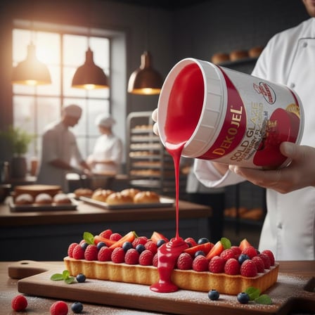 Ovalette DekoJel Frambuazlı Soğuk Jöle 1 Kg Pasta ve Tatlı Kaplama