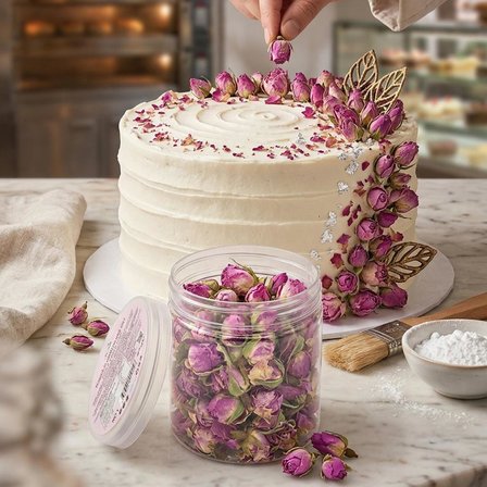 Gerçek Yenilebilir Kurutulmuş Gül Pembe 30 GR – Pasta, Tatlı ve İçecek Süsleme