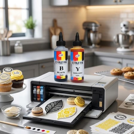 Yenilebilir Yazıcı Gıda Mürekkebi Sarı 115 ML – Pasta Baskı ve Gıda Yazıcı Mürekkebi