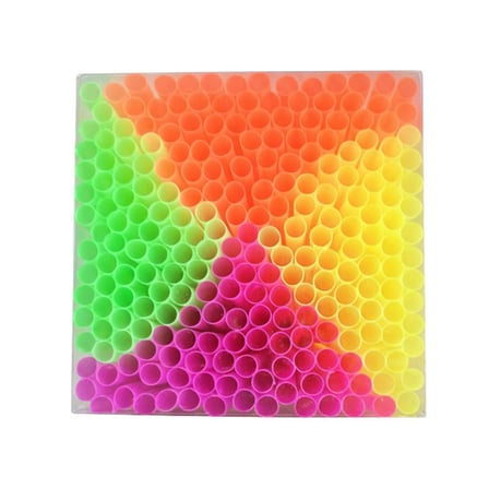 Fosforlu Pipet 24 cm – 225’li Karışık Renk | Kafe Tipi Renkli Uzun Pipet