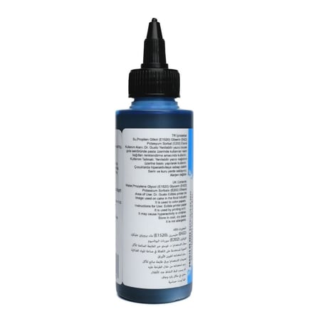 Yenilebilir Yazıcı Gıda Mürekkebi Mavi (Cyan) 115 ML – Pasta Baskı ve Gıda Yazıcı Mürekkebi