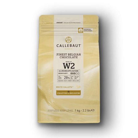 Callebaut 823 Sütlü Çikolata W2 Beyaz Çikolata Damla 1 Kg