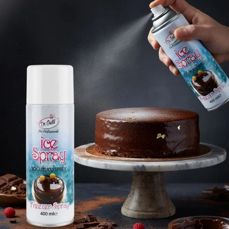Soğutucu Sprey 400 ml – Profesyonel Pastacılıkta Hızlı Soğutma ve Sabitleme Çözümü