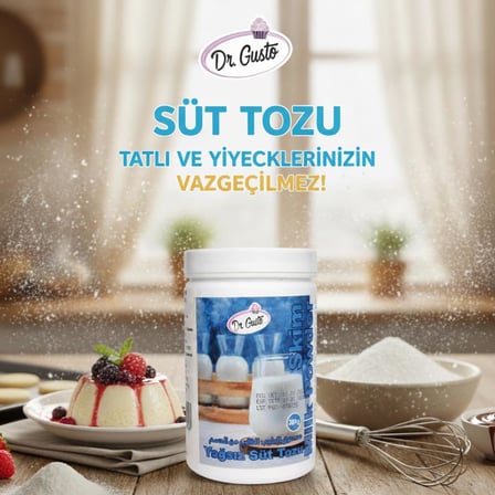 Süt Tozu 200 gr – Yoğun Aroma ve Doğal Lezzet ile Her Tarifte Mükemmel Sonuç