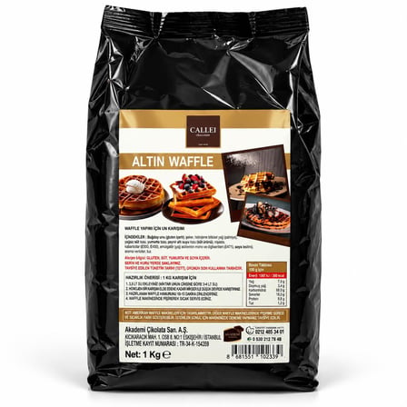 Altın Tarif Waffle Harcı 1 Kg x 12 Adet – Profesyonel Hazır Waffle Karışımı