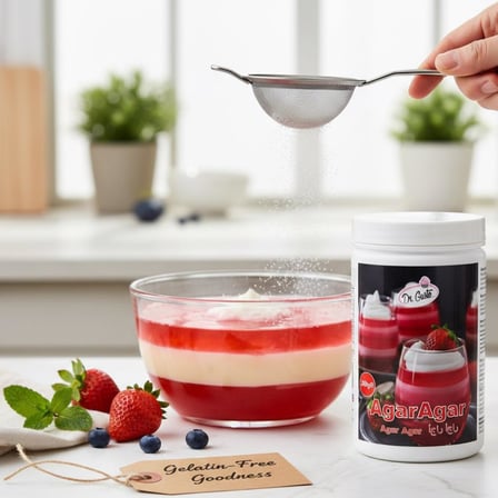 Dr. Gusto Agar Agar Aktar Ürünleri 200 Gr 900 Bloom Bitkisel Jel Kıvam Verici