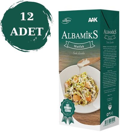 Albamix Mutfak Krema Yeşil 1 Lt Profesyonel Yemek ve Tatlı Kreması