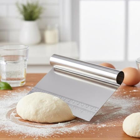Efe Pastacılık Hamur Kazıyıcı & Kesici Spatula 15 cm Ölçü Cetvelli
