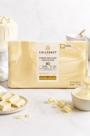 Callebaut W2 Beyaz Blok Çikolata 5 Kg