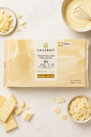 Callebaut W2 Beyaz Blok Çikolata 5 Kg