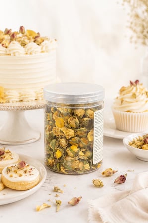 Dr. Gusto No:3 Sarı Gerçek Yenilebilir Kurutulmuş Gül 30 Gr
