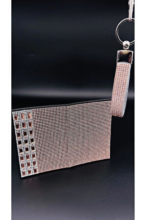 Rose Gold Baget Taşlı Ruhsat ve Anahtarlık