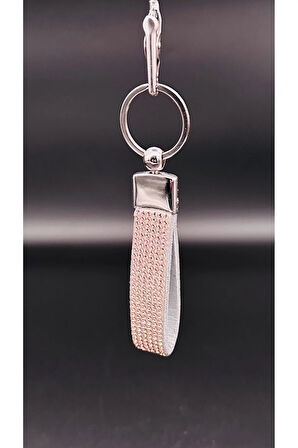 Rose Gold Parlak Taşlı Anahtarlık