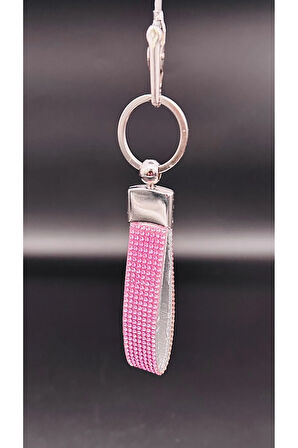 Pembe Taşlı Anahtarlık