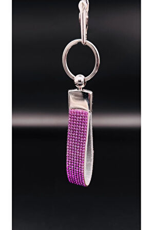 Mor Taşlı Anahtarlık