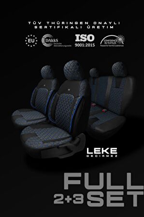 Bmw X1 Suv 2011-2015 Aracınıza Uyumlu Koltuk Kılıfı Jakar Deri Siyah Mavi