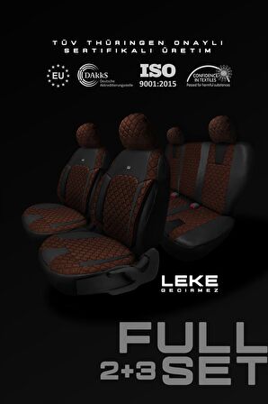 Citroen C-elysée Alure -active Sedan 2012-2017 Aracınıza Uyumlu Koltuk Kılıfı Luxe Serisi Taba