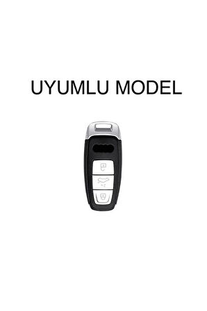 Audi A6 A7 A8 E-tron Q8 C8 A3 Deri Anahtar Koruma Kılıfı Ve Örgü Anahtarlık 2.resime Bakınız