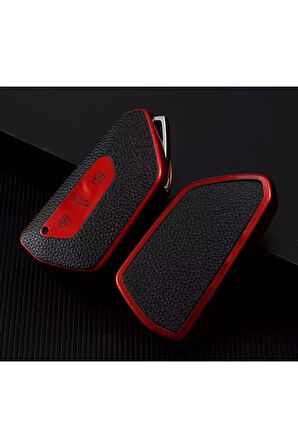 Seat Leon Ve Fr Mk4 2021 Model Uyumlu Lüx Kaliteli Anahtar Koruma Kabı 1.sınıf Üründür Kırmızı Renk