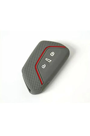 Seat Leon Ve Fr Mk4 2021 Model Gri Renk Silikon Anahtar Koruma Kılıf 2.resime Bakınız
