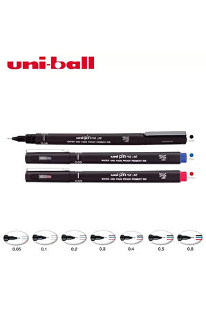 -ball Pin Fine Line Teknik Çizim Kalemi 0.1 Mm Siyah