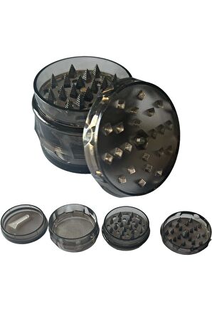 OP-02 PLASTİK GRINDER 4 Kat Tutun Baharat Öğütücü Parçalayıcı Mıknatıslı Gırgır