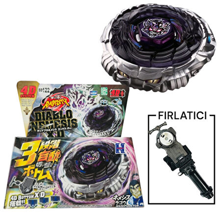 BEYBLADE BB122 Diablo Nemesis Metal Fusion Beybilet 4d System  -15829T-BEYBLADE EVRENI