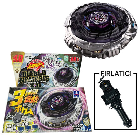 BEYBLADE BB122 Diablo Nemesis Metal Fusion Beybilet 4d System  -15830T-BEYBLADE EVRENI