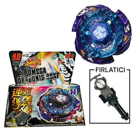 BEYBLADE BB128 Omega Dragonis Metal Fusion Beybilet 4d System  -15829T-BEYBLADE EVRENI