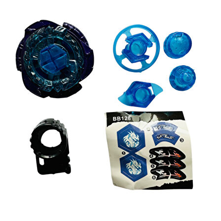 BEYBLADE BB128 Omega Dragonis Metal Fusion Beybilet 4d System  -15829T-BEYBLADE EVRENI