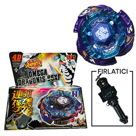 BEYBLADE BB128 Omega Dragonis Metal Fusion Beybilet 4d System  -15830T-BEYBLADE EVRENI