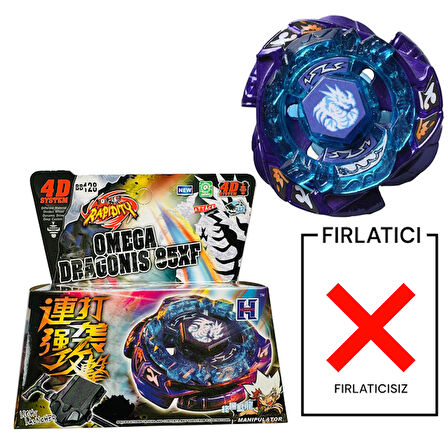 BEYBLADE BB128 Omega Dragonis Metal Fusion Beybilet 4d System  -FIRLATICISIZ-BEYBLADE EVRENI