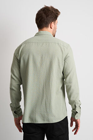 ALEXANDERGARDI Dokulu Erkek Keten Gömlek