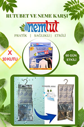 Nem Tut Nem Giderici Rutubet Emici Koku Giderici Küf Ve Korozyon Önleyici 10 Kg 10 Kutu 20 Paket