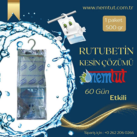 Rutubet Giderici Nem Emici Koku Küf Ve Korozyon Önleyici 1 Kutu 2 Paket 1 Kg