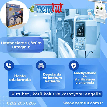 Rutubet Giderici Nem Emici Koku Küf Ve Korozyon Önleyici 2 Kutu 4 Paket 2 Kg