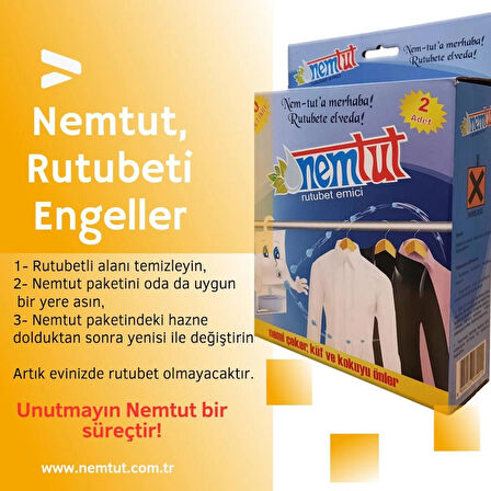 Rutubet Giderici Nem Emici Koku Küf Ve Korozyon Önleyici 2 Kutu 4 Paket 2 Kg