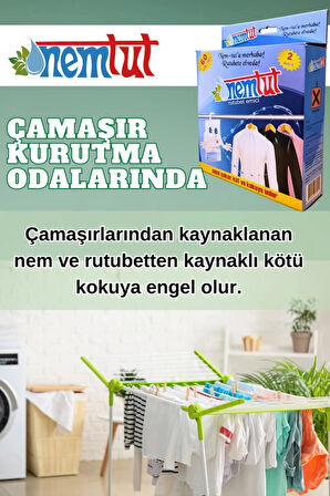 Rutubet Nem Giderici Emici Kötü Koku Küf Ve Korozyon Önleyici 1 Kutu 2 Paket 1 Kg