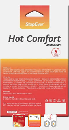 Hot-Comfort 8 Saat Etkili Ayak Isıtıcı Pad 6x2'li Paket