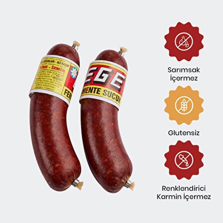 KLASİK FERMENTE SUCUK (Glutensiz & Sarımsaksız)1KG