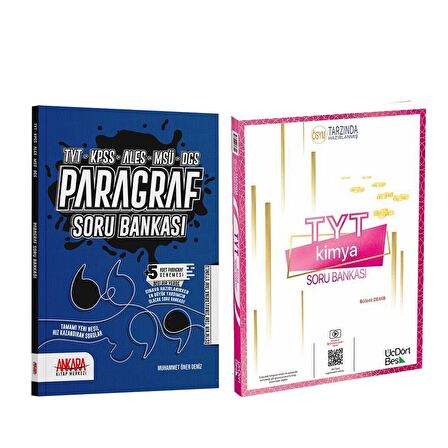 Üç Dört Beş TYT Kimya ve Ankara Kitap Merkezi Paragraf Soru Bankası Seti 2 Kitap