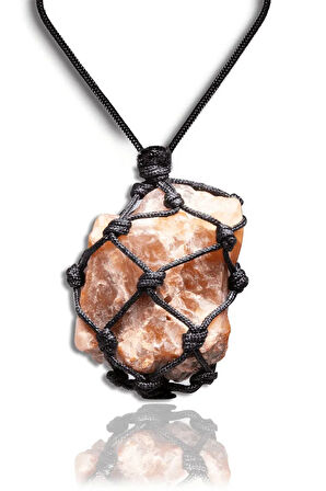 Sertifikalı Ayarlanabilir Doğal Kırmızı Opal Taşı Kolye